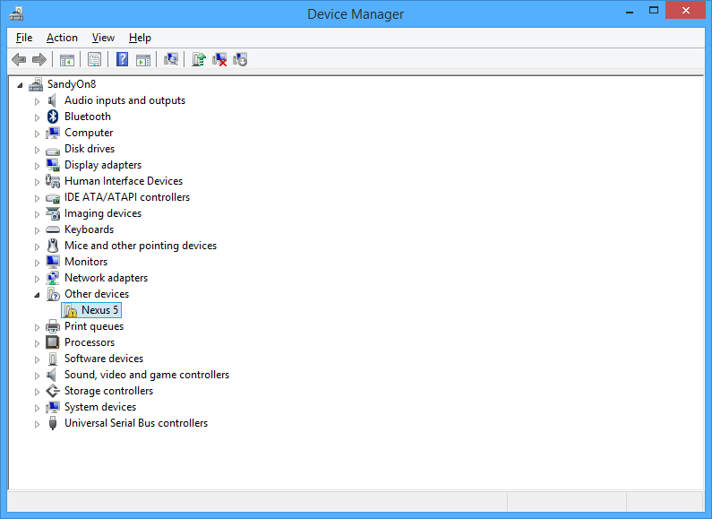 Nexus 5 driver problem